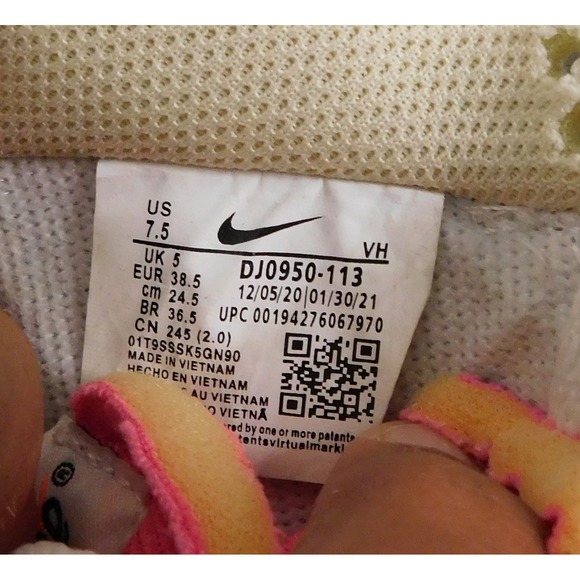 Nike Off-White x Dunk Low \'Lot 38 of 50\' DJ0950-113 Shoes Size 7.5 main image 8
